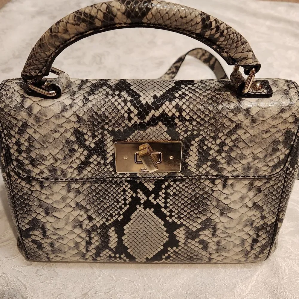 Kate Spade shoulder bag, snake skin design